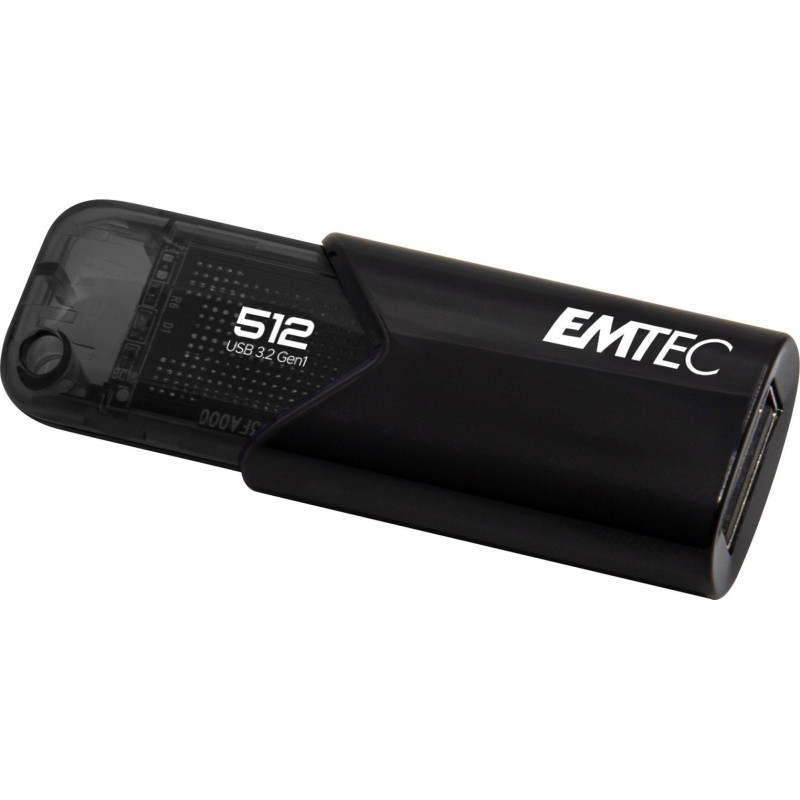 Emtec USB3.2 Spustelėkite Easy B110 512GB Juoda