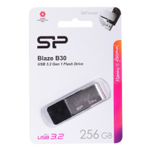 Silicon Power USB atmintinė 256GB USB3.0 B30 Juoda