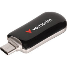 USB atmintinė 256GB Verbatim 3.2 C tipo „Plectra“ atmintinė, juoda