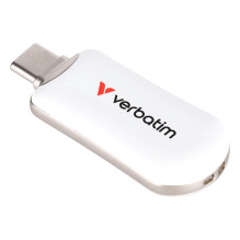 USB atmintinė Verbatim Plectra 512GB USB-C, balta