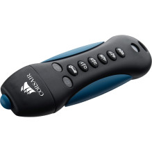 Corsair „Flash Padlock 3“ 128 GB (juoda / mėlyna, USB-A 3.2 1 kartos) Corsair „Flash Padlock 3“ 128 GB (juoda / mėlyna, USB-A 3.2 1 kartos)