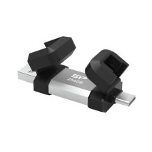 Silicon Power USB atmintinė 128GB USB3.2 + C tipo C51 Juoda