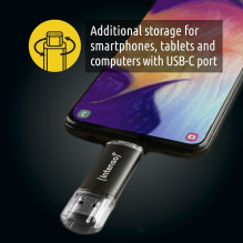 Intenso Twist Line 256 GB (anthracite / transparent, USB-A 3.2 Gen 1, USB-C 3.2 Gen 1) Intenso Twist Line 256 GB (anthracite / transparent, USB-A 3.2 Gen 1, USB-C 3.2 Gen 1)