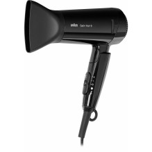 Braun BRHD350E Atlasiniai plaukai 3 HD350 Plaukų džiovintuvas, juodas