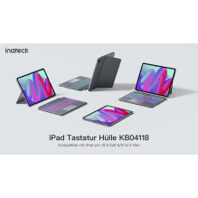 inateck Klaviatūra iPad 13" iPad Pro 3 / 6 Gen. Com QWERTZ pilka