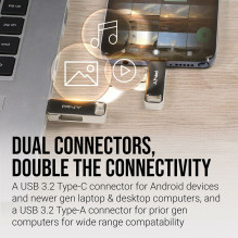 Pendrive 128GB USB 3.2 Duo-Link P-FDI128DULINKTYC-GE
