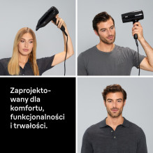 Suszarka do włosów z dyfuzorem 2000W HD200E Suszarka do włosów z dyfuzorem 2000W HD200E