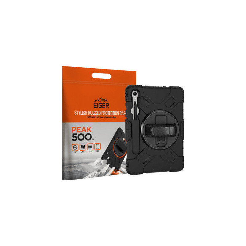 Eiger Peak 500m dėklas Samsung Tab S10FE / S10 Lite Black
