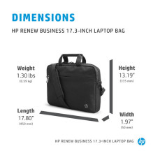 HP Renew Verslo 17,3 colių Nešiojamojo kompiuterio Krepšys HP Renew Verslo 17,3 colių Nešiojamojo kompiuterio Krepšys