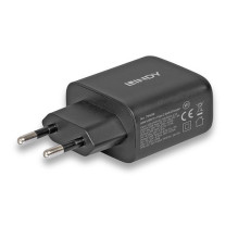 LINDY USB-C Ladegerät 2-Port GaN įkroviklis 65W, juodas