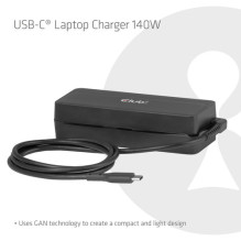 Laptop charger Club 3D Club3D USB-C PD3.1 140W GaN retail