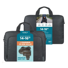 Mobilis No name Mobilis 003089 laptop bag 40.6 cm (16") top-loading bag Black