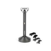 BaByliss Super-X Metal OT996E elektrinis barzdos kirpiklis su baterija 5,5 mm drėgnam ir sausam skutimuisi Silver