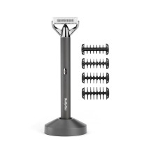 BaByliss Super-X Metal OT996E beard trimmer Battery 5 5 mm Wet &amp; Dry Silver
