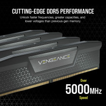 DDR5 64GB PC 6200 CL32 CORSAIR KIT (2x32GB) VENGEANCE Black retail DDR5 64GB PC 6200 CL32 CORSAIR KIT (2x32GB) VENGEANCE Black retail