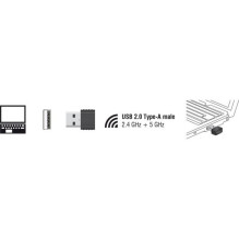 DELOCK WL antena USB2.0 2dBi Nano Dongle 2,4+5 GHz DELOCK WL antena USB2.0 2dBi Nano Dongle 2,4+5 GHz