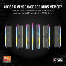 Corsair DIMM 32 GB DDR5-6000 (2x 16 GB) Dual-Kit (Gray, CMH32GX5M2B6000Z30K, Vengeance RGB, INTEL XMP, AMD EXPO)