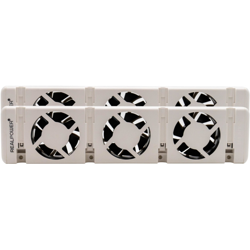 REALPOWER Heizungslüfter HL-2,2er Set mit 3 Ventilatoren