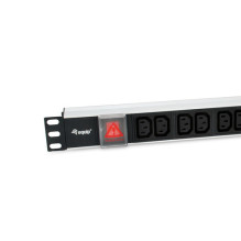 Equip 19" Steckdosenleiste 12xIEC 60320 C13+Switch sw. Alu. Equip 19" Steckdosenleiste 12xIEC 60320 C13+Switch sw. Alu.
