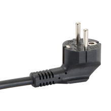 Equip 19" Steckodesenleiste 8xSchuko+Switch- St.90° si. Alu.