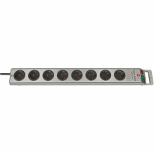 Brennenstuhl Power Strip Super-Solid Line 8x Silver