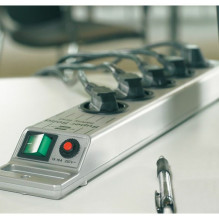 Brennenstuhl Power Strip Super-Solid Line 8x Silver