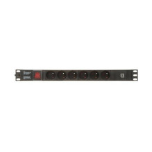 Power strip 6 Schuko sockets PD-6 / R-USB