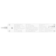 Xiaomi elektros lizdų juosta 2C1A (3 lizdai, 2 USB, 1 Type-C) 1.4m, White EU BHR07UKEU