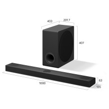 Garso juosta LG LG S80TY Black 3.1.3 kan. 480 W