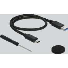 Kabelis Delock Externes Gehäuse für 2.5? SATA HDD / SSD mit SuperSpeed USB 10 Gbps (USB 3.1 Gen 2) Kabelis Delock Externes Gehäuse für 2.5? SATA HDD / SSD mit SuperSpeed USB 10 Gbps (USB 3.1 Gen 2)