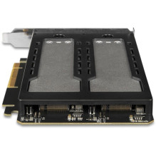 „ToughArmor“ 2x M.2 NVME į PCIe 4.0 x8 plokštės atskyrimas su tra „ToughArmor“ 2x M.2 NVME į PCIe 4.0 x8 plokštės atskyrimas su tra