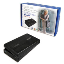 Logilink Enclosure 8.9cm (3.5") USB 3.0 / SATA Black ALU with N Logilink Enclosure 8.9cm (3.5") USB 3.0 / SATA Black ALU with N