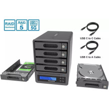 Geh. Raidon 4x2,5" / 3,5" SATA / HDD / SSD GR5640-SBA31