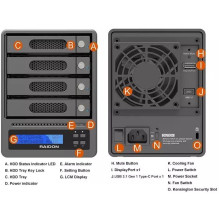 Geh. Raidon 4x2,5" / 3,5" SATA / HDD / SSD GR5640-SBA31