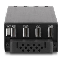 DELOCK Slim Bay Wechselrahmen für 4 x M.2 NVMe SSD SFF-8654 DELOCK Slim Bay Wechselrahmen für 4 x M.2 NVMe SSD SFF-8654