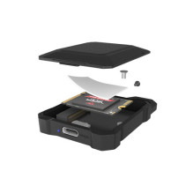 Geh. IcyBox NVMe M.2 10Gbps USB3.2 GEN2 C tipo