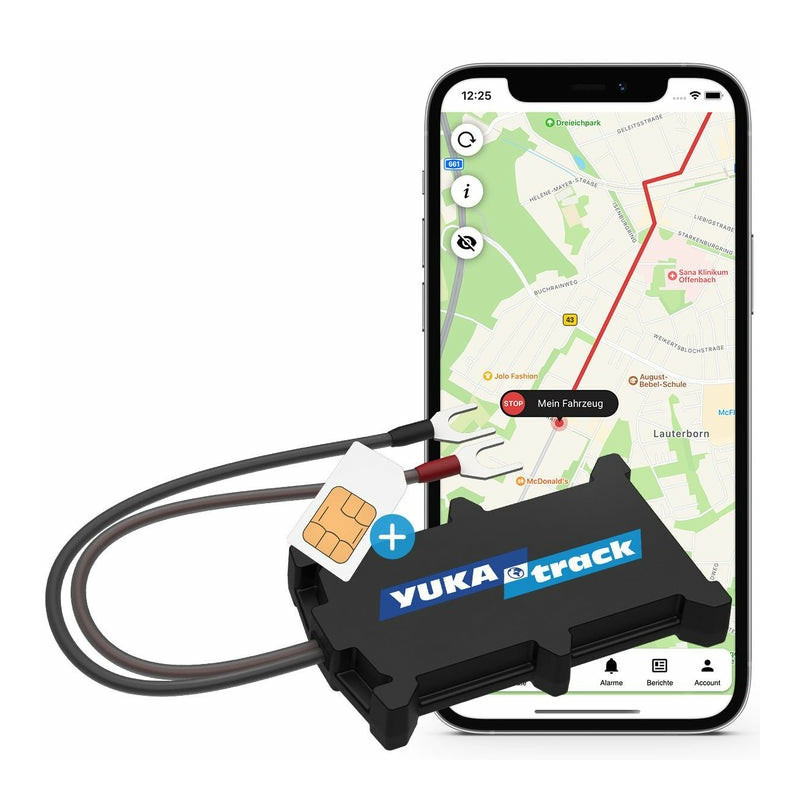 IoT YUKAtrack easyWire 2G AIO GPS Car Tracker with SIM + Data Flat