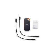 Sandisk Extreme PRO nešiojamasis SSD V2 4 TB, išorinis SSD (juodas / oranžinis, USB-C 3.2 Gen 2x2 (20 Gbit / s)) Sandisk Extreme PRO nešiojamasis SSD V2 4 TB, išorinis SSD (juodas / oranžinis, USB-C 3.2 Gen 2x2 (20 Gbit / s))