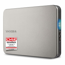 External hard drive HDD Toshiba Canvio Flex 1TB Silver (HDTX210ESCAA)