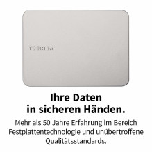 Išorinis kietasis diskas Toshiba Canvio Flex 1TB Silver (HDTX210ESCAA)