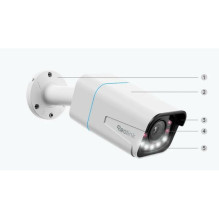 Reolink IP Camera , 4K Smart PoE Bullet Camera with Spotlight and Color Night Vision , P430 , 8 MP , 2.7-13.5mm , IP67 ,