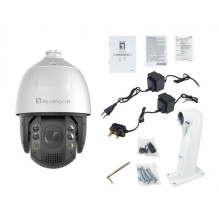 LevelOne IPCam32xZ PTZ Dome Out 4MP / H.265 / IR / 20W / PoE / IP66