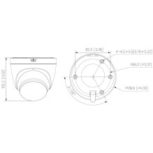Dahua Technology Pro IPC-HFW1435S-W-0360B Video Surveillance Camera