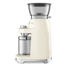 Coffee grinder Smeg Kaffeemhle CGF03CREU, 15 grind settings, 240g bean container, 150W, Cream
