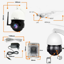 Camera IP ORLLO Camera Zewnętrzna Obrotowa IP WiFi 4Mpx ZOOM x18 ORLLO Z10