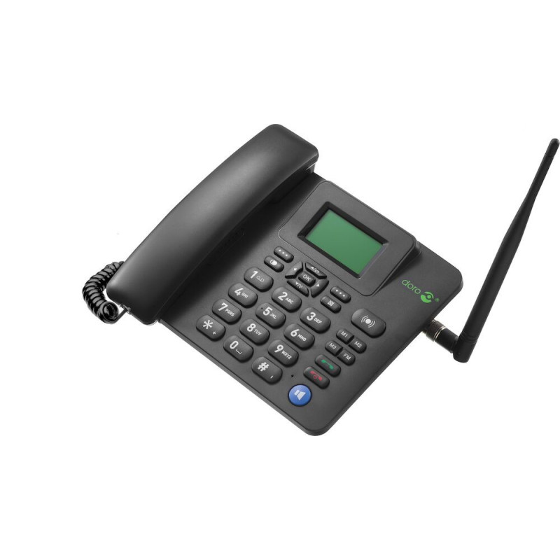 Doro 4100H, LTE / 4G SIM Desktop Tisch-Mobiltelefon, Black