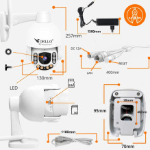 IP kamera ORLLO IP kamera Orllo Z7 Pro lauko pasukama GSM 4MPx