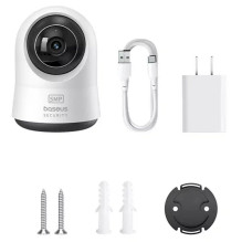 Baseus Security Camera Indoor P1 Pro, 3K, 5MP, (EU Version) White EU (S0TV022132)