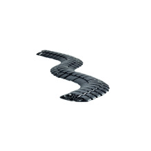 Bachmann Cable snake PRO, cable management system, black RAL9005, 1.0m