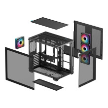 DeepCool CG530 4F Midi Tower, juodas